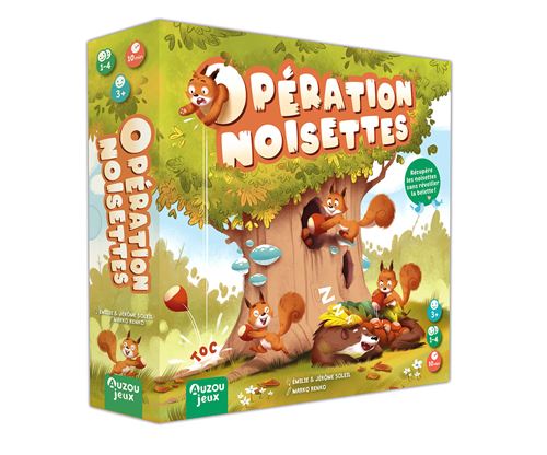 Jeu d'ambiance Auzou Opération Noisettes