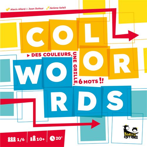 Jeu d'ambiance Bankiiiz Editions Color Words