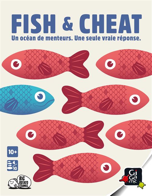 Jeu d'ambiance Big Potato Games Gigamic Fish & Cheat
