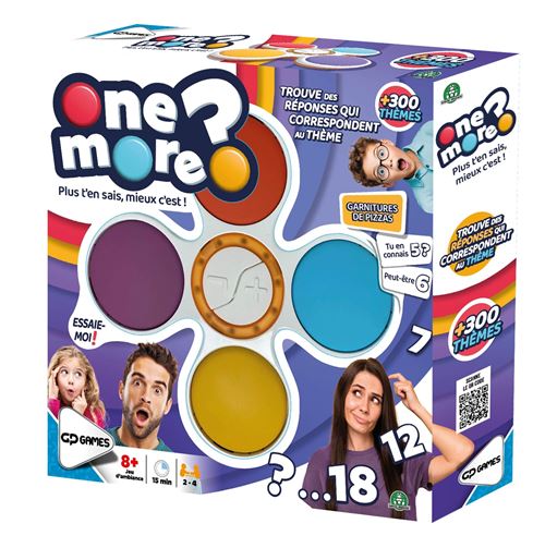 Jeu d'ambiance Giochi Preziosi One More Plus t'en sais, mieux c'est !