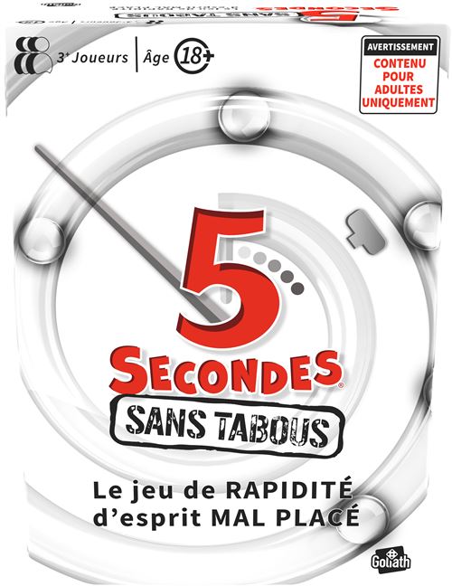 Jeu d'ambiance Goliath 5 Secondes Sans Tabous