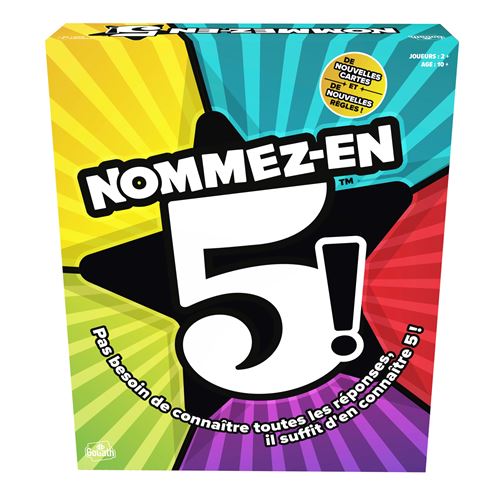 Jeu d'ambiance Goliath Nommez-en 5