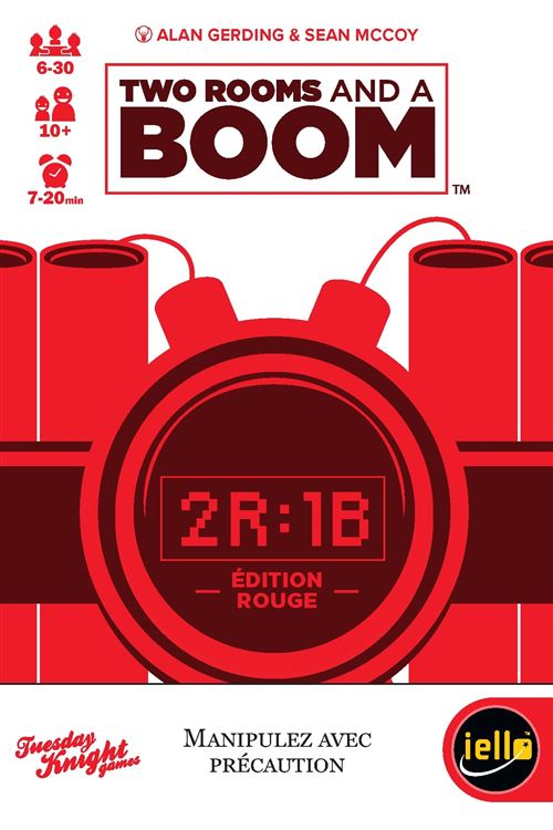 Jeu d'ambiance Iello Two Rooms and a Boom Rouge