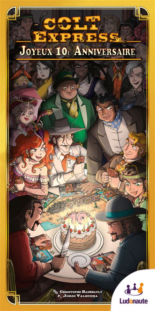 Jeu d'ambiance Ludonaute Colt Express Joyeux 10e anniversaire
