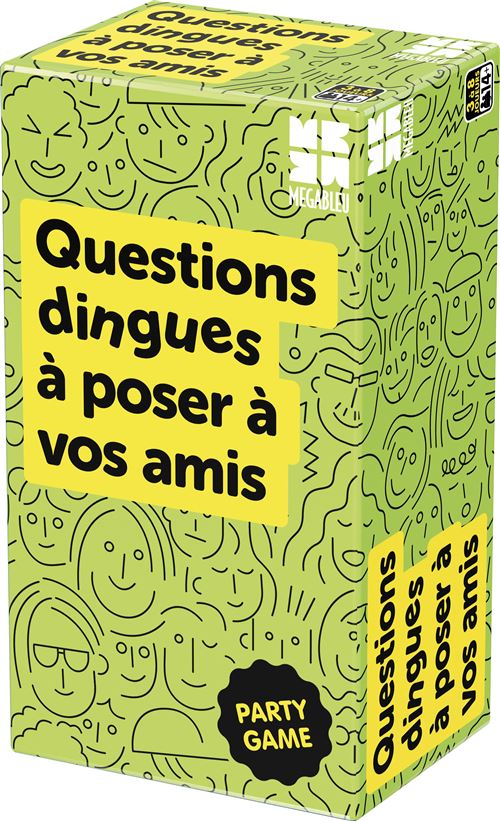 Jeu d'ambiance Megableu Questions dingues à poser à vos amis