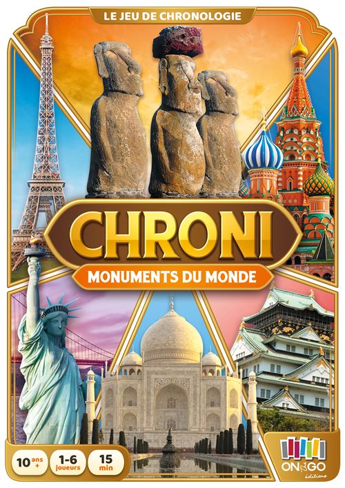 Jeu d'ambiance On the go Editions Chroni Monuments du Monde