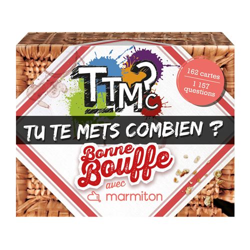 Jeu d'ambiance Pixie games TTMC Tu te mets combien en Bonne Bouffe avec Marmiton