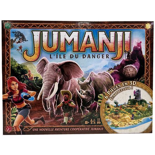 Jeu d'ambiance Spin Master Games Jeu Jumanji L'Ile du Danger Plateau 3D