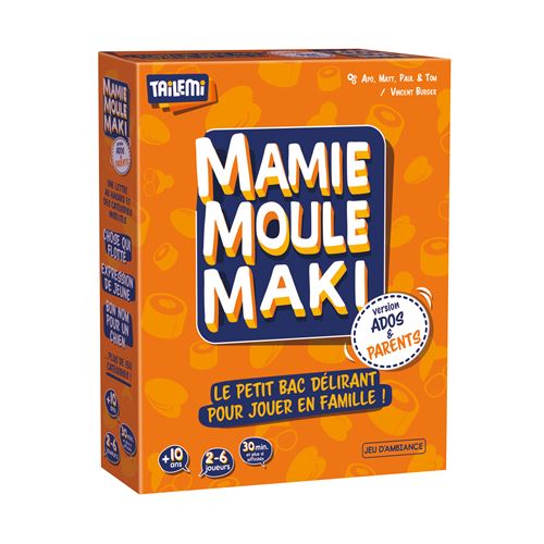 Jeu d'ambiance Tailemi Mamie Moule Maki Ados & Parents
