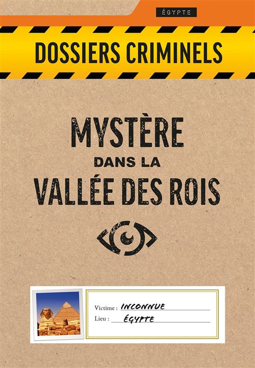 Jeu d'enquête Asmodee Dossiers Criminels Mystère dans la Vallée des Rois