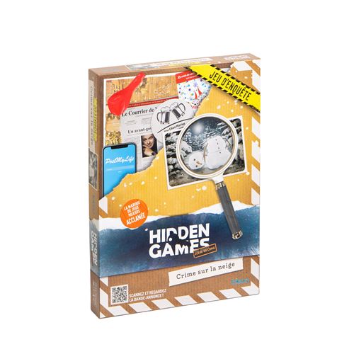 Jeu d'enquête Hidden Games Crime sur la neige