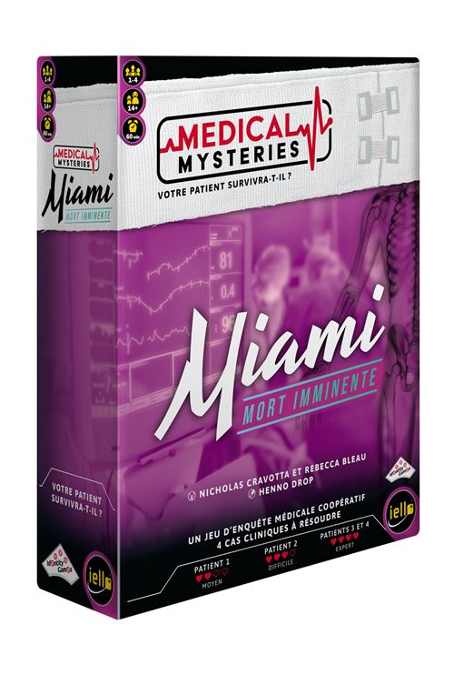 Jeu d'enquête Iello Medical Mysteries Miami