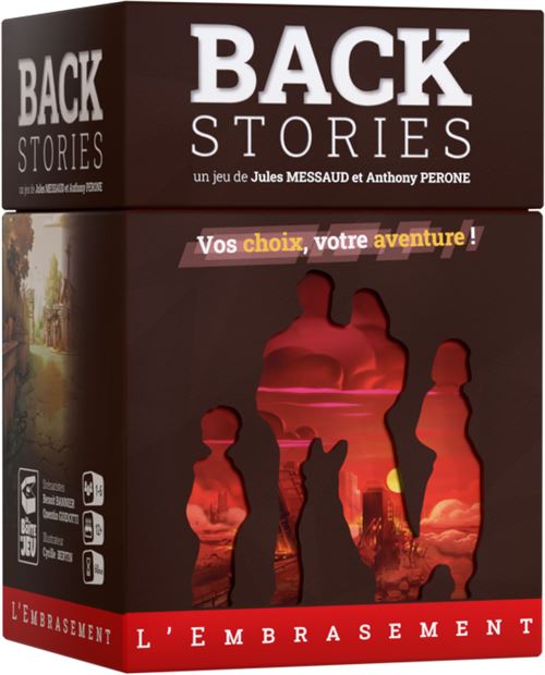 Jeu d'enquête La boîte de jeu Backstories L'embrasement