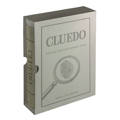 Jeu d'enquête Megableu Cluedo Edition Vintage Format Livre