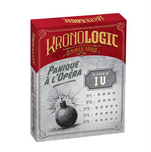 Jeu d'enquête Origames Kronologic Paris 1920 Extension Panique à l'Opéra