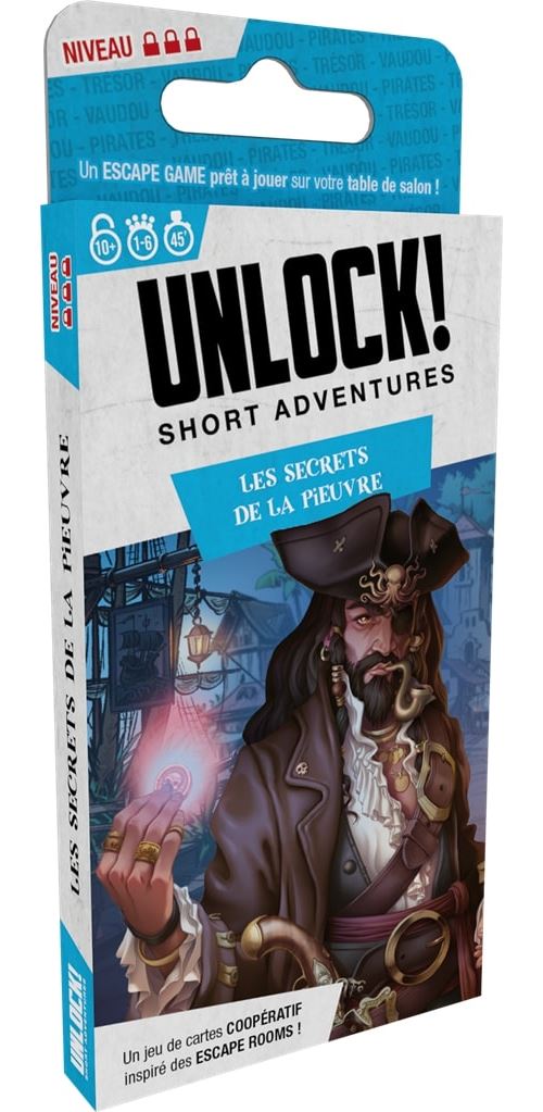 Jeu d'escape game Asmodee Unlock Short adventure Les secrets de la pieuvre