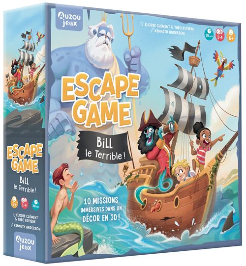 Jeu d'escape game Auzou Bill le Terrible!