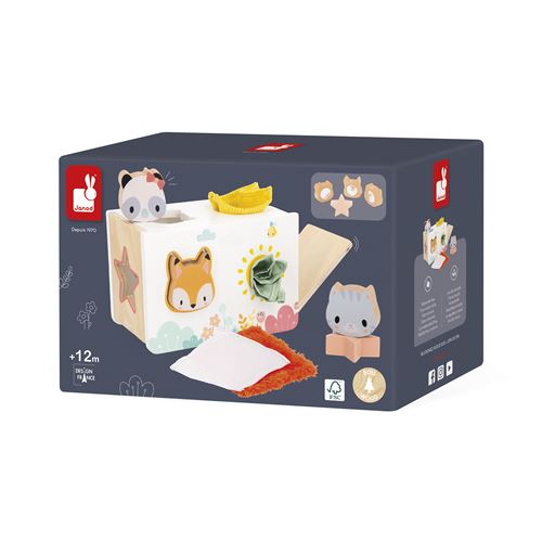 Jeu d'éveil Janod Pure Boîte à mouchoirs