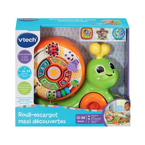 Jeu d'éveil Vtech Baby Rouli escargot maxi découvertes