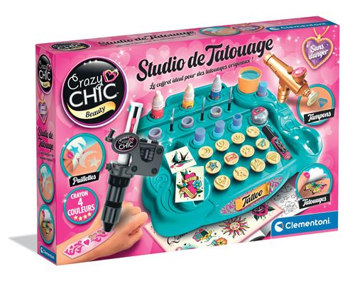 Jeu d'imitation Clementoni Studio de tatouage