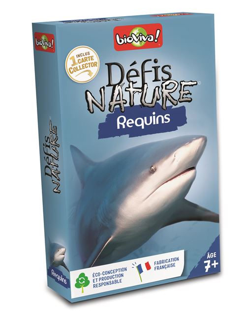 Jeu de cartes Bioviva Défis Nature Requins