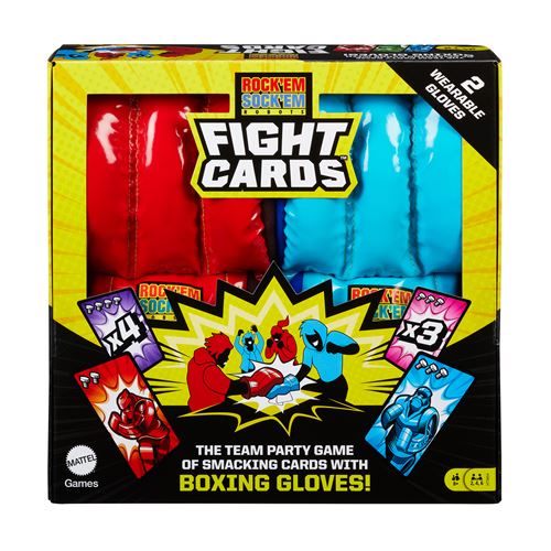 Jeu de cartes Mattel Fight Cards avec deux gant de boxe