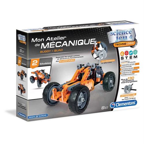 Jeu de construction Clementoni Buggy et Quad à friction