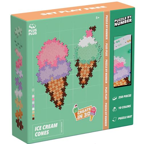 Jeu de construction Plus Plus Puzzle 250 pièces Cornet de Glaces