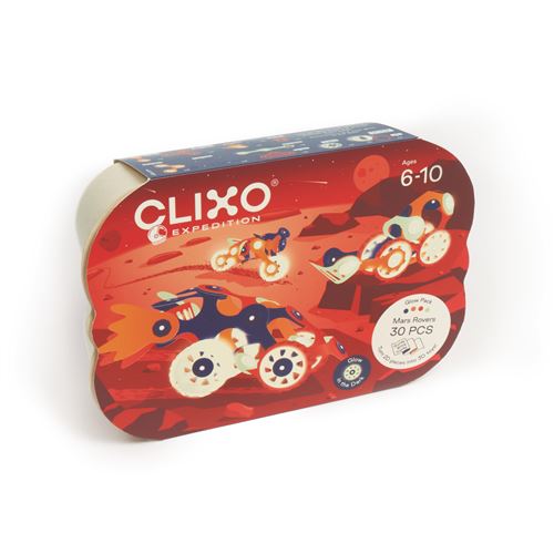 Jeu de construction magnétique Clixo Mars Rovers 30 pièces