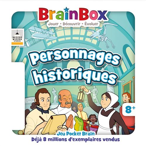 Jeu de culture générale Asmodee BrainBox Pocket Personnages Historiques