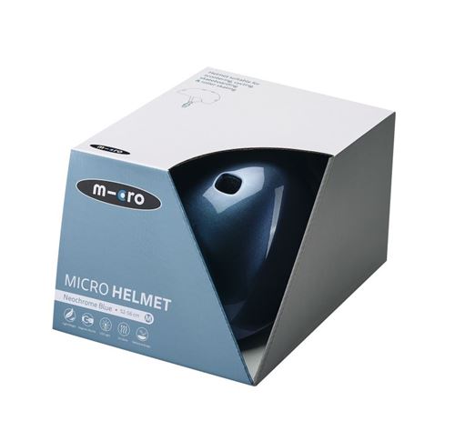 Jeu de plein air Micro Mobility Casque avec boucle magnétique et lumière LED intégrée Taille M Néochrome Bleu