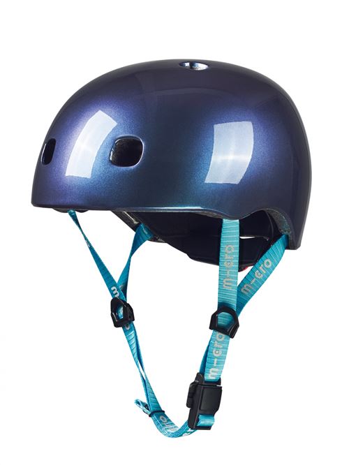Jeu de plein air Micro Mobility Casque avec boucle magnétique et lumière LED intégrée Taille S Néochrome Bleu