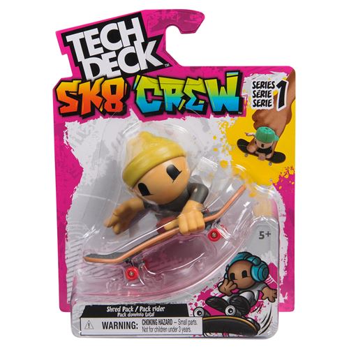 Jeu de plein air Tech Deck Pack de 1 SK8 Crew Modèle aléatoire