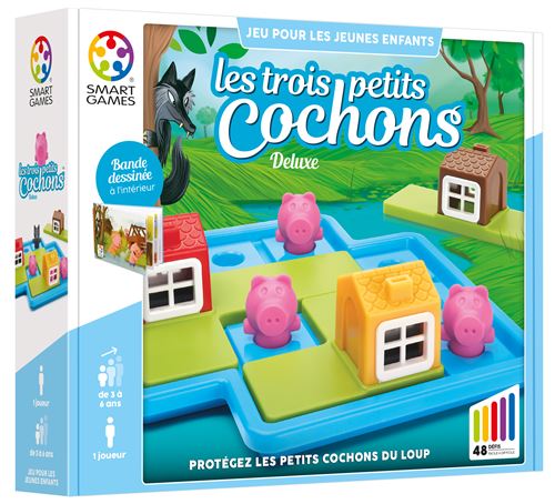 Jeu de réfléxion Smartgames Les trois petits cochons Deluxe