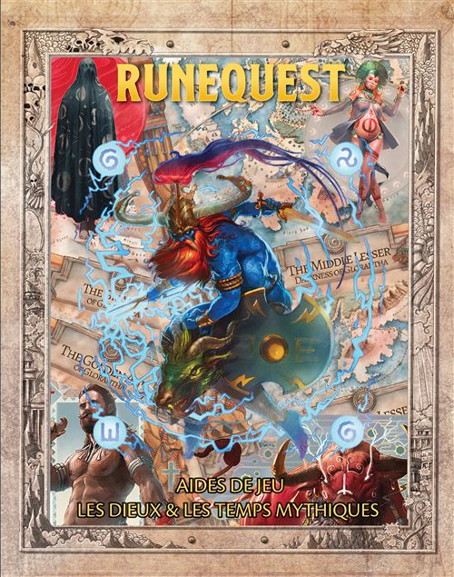 Jeu de rôles Asmodee RuneQuest Aide de Jeu Les Dieux & Les Temps Mythiques