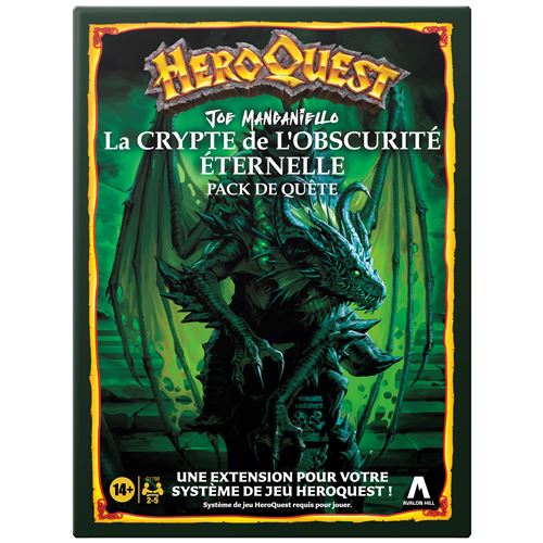 Jeu de rôles Avalon Hill HeroQuest Extention La Crypte de L'Obscurité Eternelle