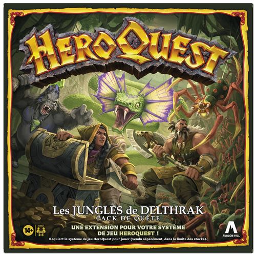 Jeu de rôles Avalon Hill HeroQuest Pack de quête Les jungles de Delthrak