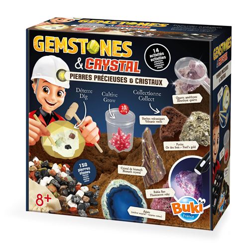 Jeu de sciences et d'expérience Buki Pierres précieuses et cristaux