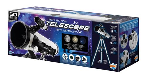 Jeu de sciences et d'expérience Buki Télescope réflecteur 50 activités
