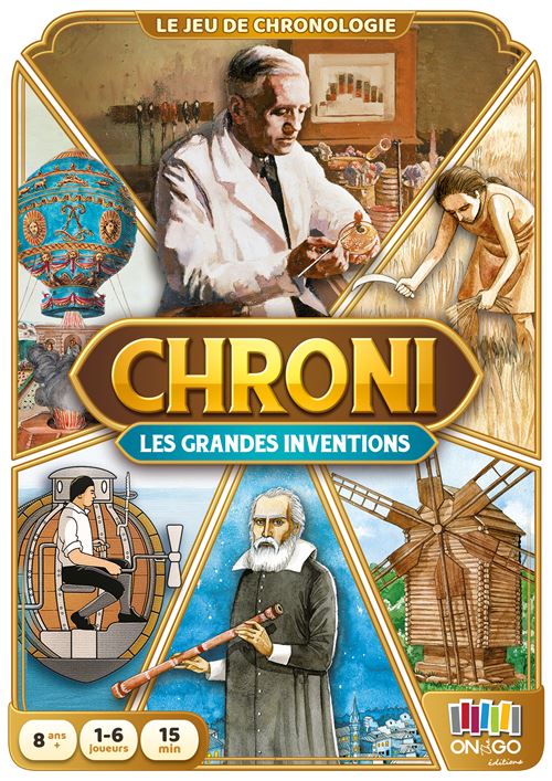 Jeu de société On the go editions Chroni Les Grandes Inventions