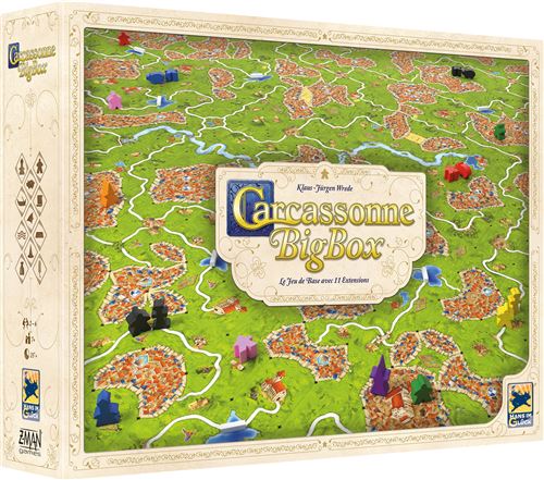 Jeu de stratégie Asmodee Carcassonne Big Box