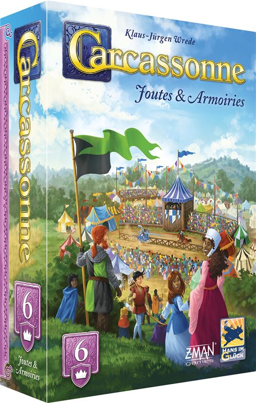 Jeu de stratégie Asmodee Carcassonne : Joutes et Armoiries 2025