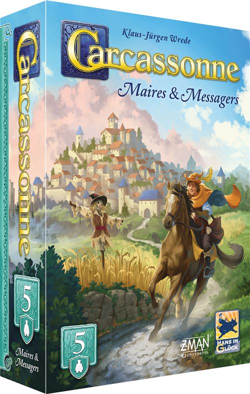 Jeu de stratégie Asmodée Carcassonne Maires et Monastères Extension 5