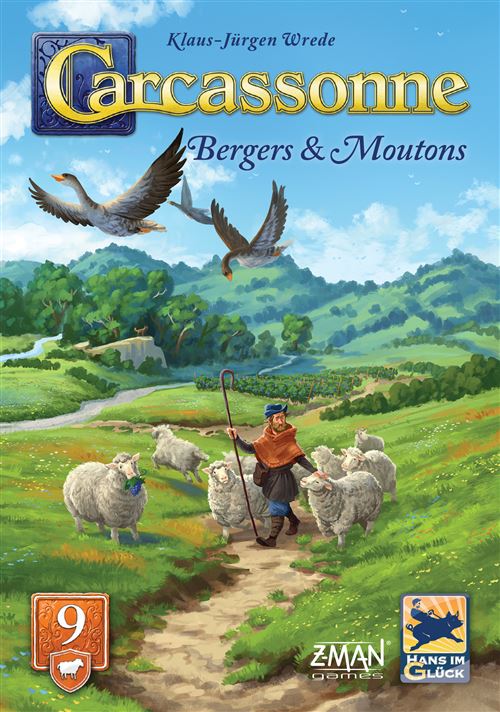 Jeu de stratégie Asmodee Carcassonne Moutons et Collines Extension 9