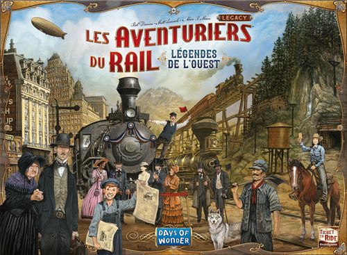 Jeu de stratégie Asmodee Les Aventuriers du Rail Legacy Légendes de l'Ouest