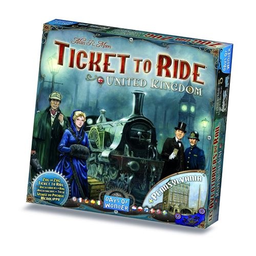 Jeu de stratégie Asmodee Les Aventuriers du Rail Royaume Uni Pennsylvannie Map Collection 5