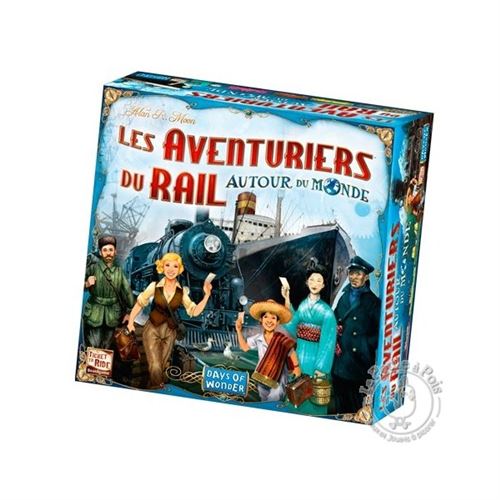 Jeu de stratégie Asmodee Les Aventuriers du Rails Autour du Monde