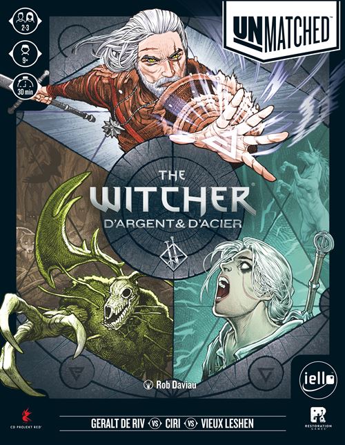 Jeu de stratégie Iello Unmatched The Witcher d'Argent et d'Acier