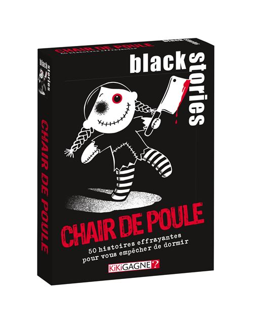 Jeu de stratégie Kikigagne Black Stories Chair de Poule