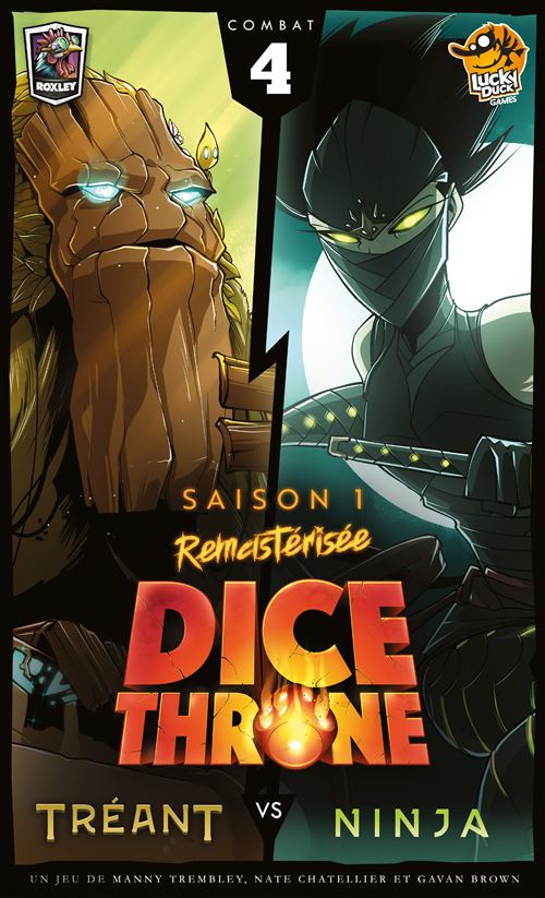 Jeu de stratégie Lucky Duck Games Dice Throne Saison 1 Tréant vs Ninja